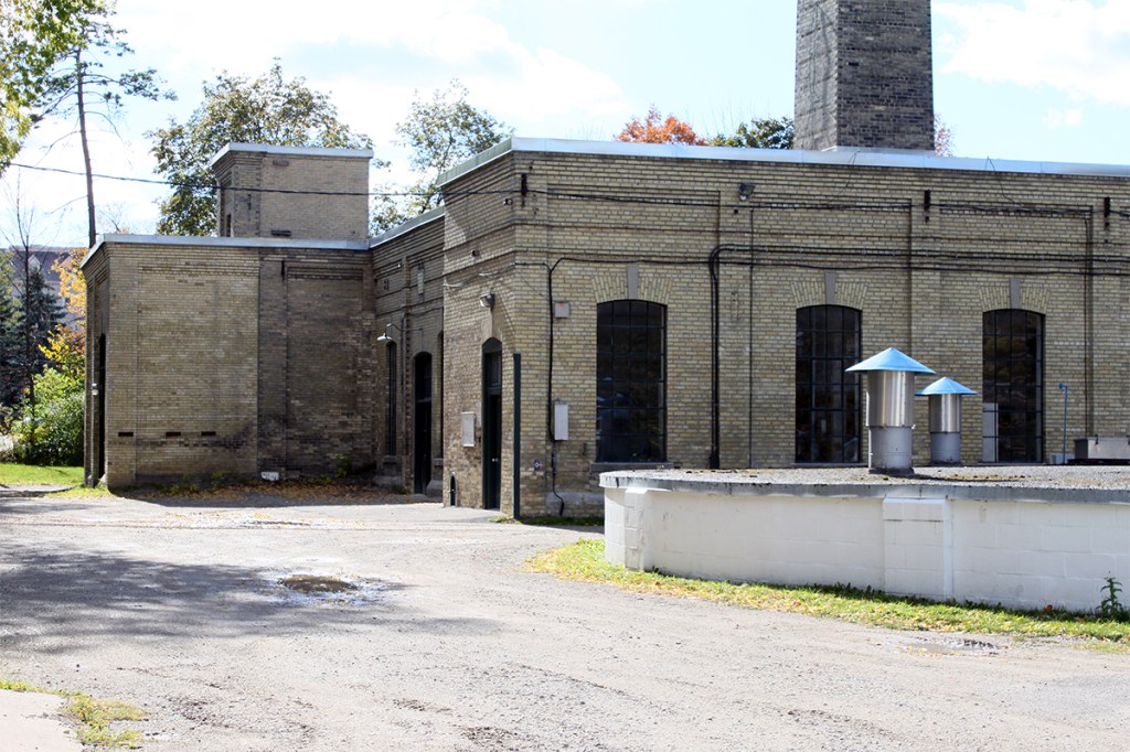 William Street Pumping Station near King Street and across from Waterloo City Hall.