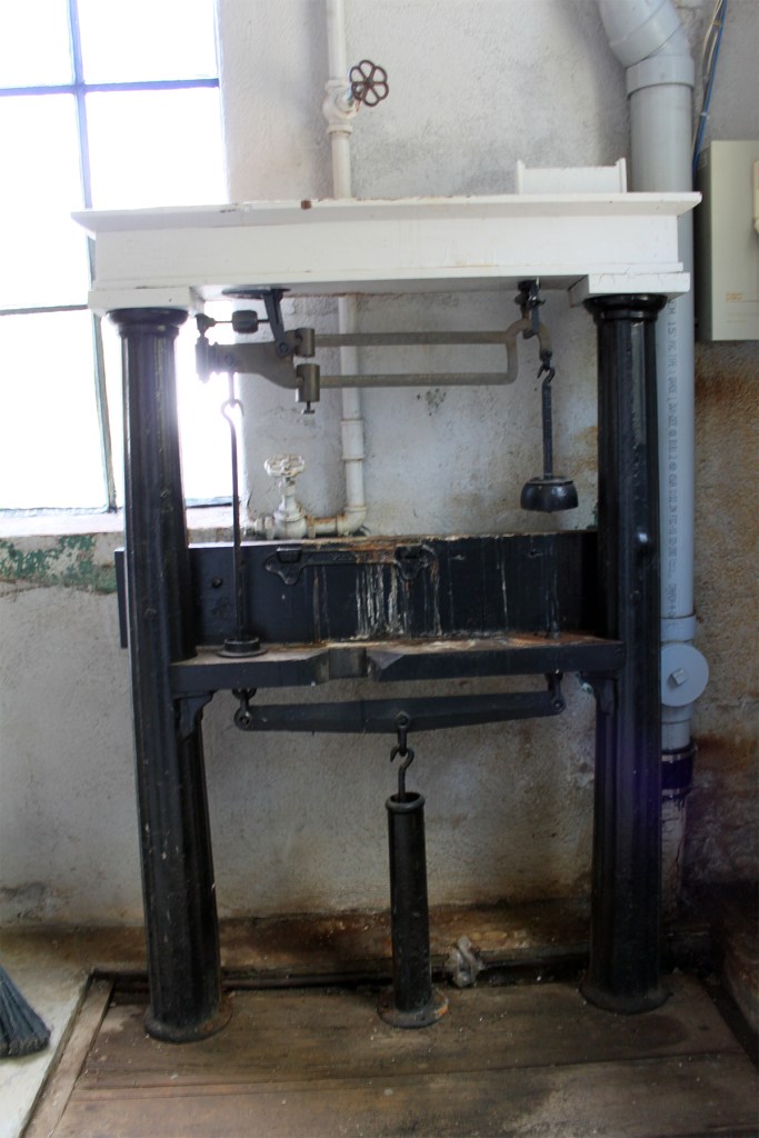 Scales used to weigh coal required to run the diesel generator.