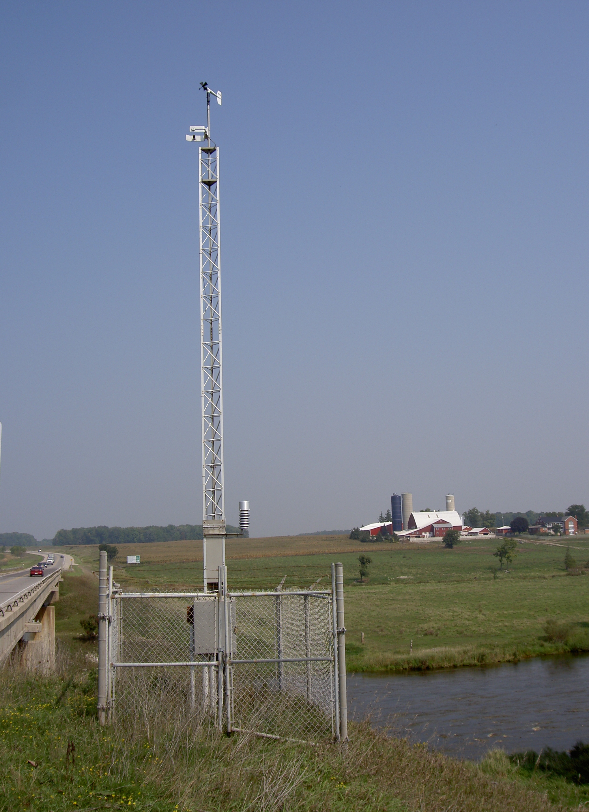 Advanced Road Weather Information System (ARWIS) collects information on pavement and air temperatures.